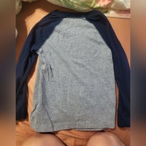 Cat & Jack Boys Toddler Raglan Long Sleeve Blue and Gray Shirt Size 5T